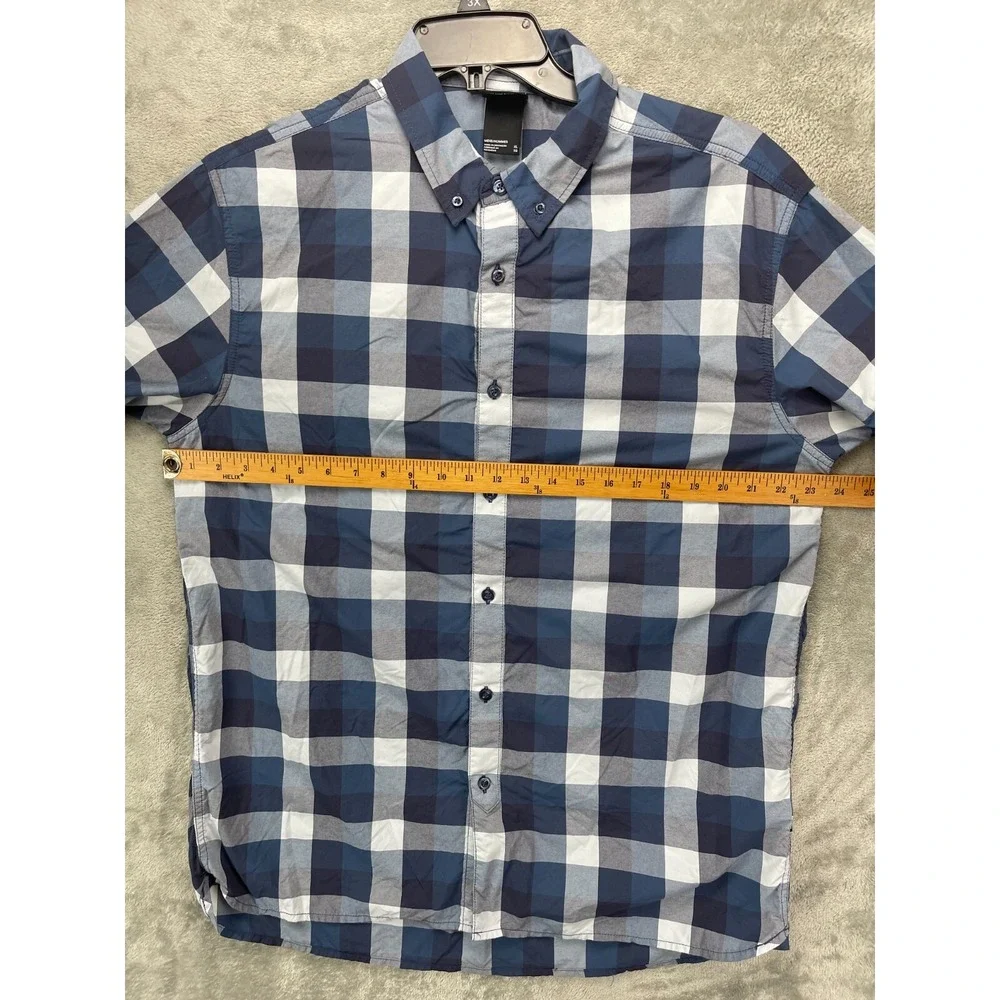 North Face Men's Shirt XL Multicolor Plaid Short Sleeve Button‎ Up Pocket